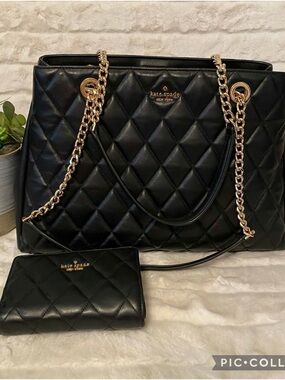 Great Condition Kate Spade Tote and Wallet Set